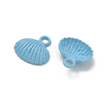 Spray Painted Alloy Pendants AL-CBA5D51-01C-1