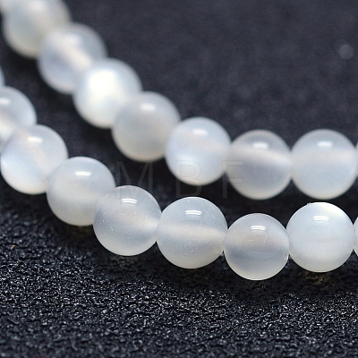 Natural White Moonstone Beads Strands G-P342-02A-4mm-AA-1