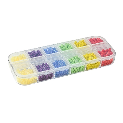 Mixed Styles Glass Round Seed Beads SEED-FS0001-17-1