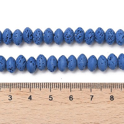 Synthetic Lava Rock Beads Strands G-B087-02A-09-1