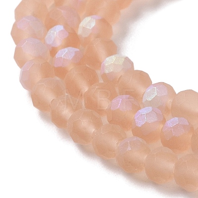 Imitation Jade Glass Beads Strands EGLA-A034-T3mm-MB21-1