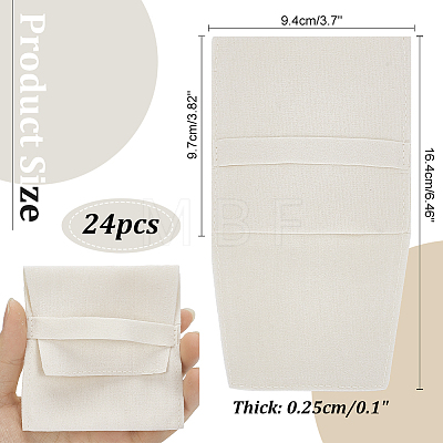 Double-Sided Faux Suede Jewelry Flap Pouches TP-WH0007-09B-1