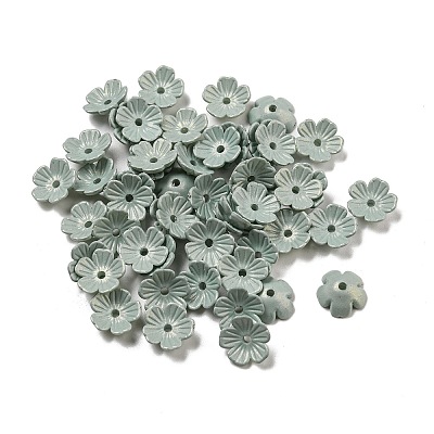 Opaque Acrylic Beads Caps OACR-Z018-05F-1