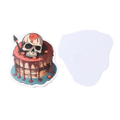 50Pcs Halloween Skull PVC Self Adhesive Cartoon Stickers STIC-B001-11-1