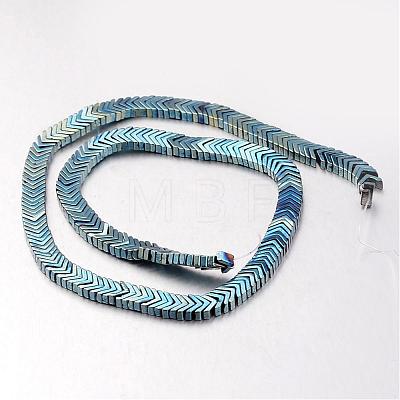 Electroplate Non-magnetic Synthetic Hematite Bead Strands G-F300-19-07-1