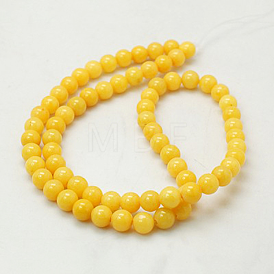 Natural Mashan Jade Round Beads Strands G-D263-12mm-XS07-1
