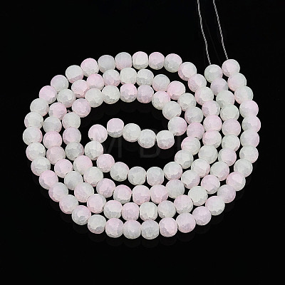 Crackle Glass Beads Strands GLAA-N009-8mm-01-1