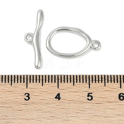 Brass Toggle Clasps KK-K391-09P-1