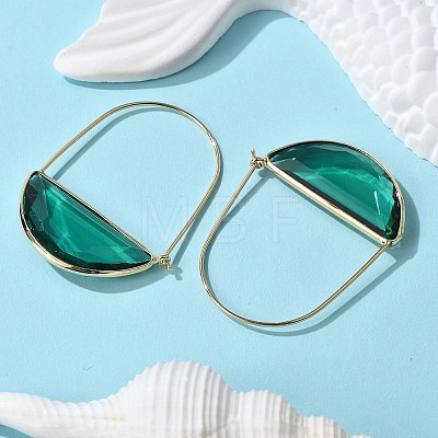 Brass Hoop Earrings X-EJEW-T007-04G-01-NF-1