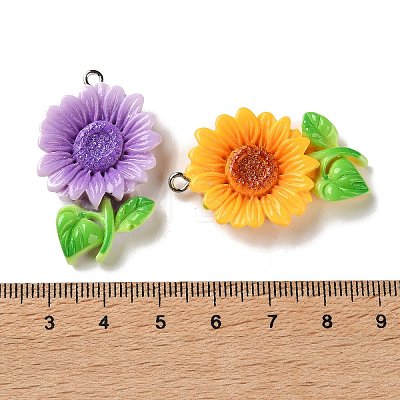 Opaque Resin Pendants RESI-K050-01-1