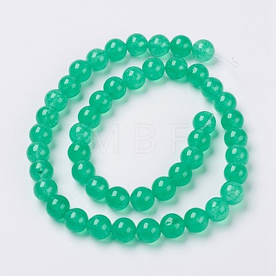 Natural White Jade Beads Strands G-G756-03-12mm-1