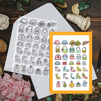 Halloween PVC Plastic Clear Stamps DIY-WH0631-0136-1