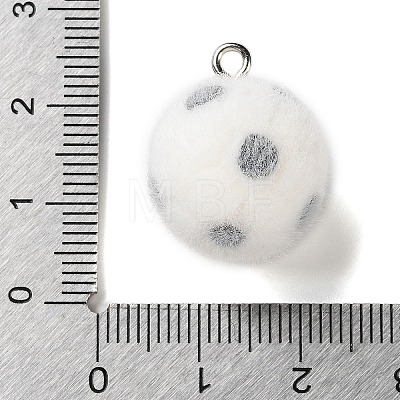 Flocking Opaque Sports Theme Resin Pendants LS-RESI-D017-01C-P-1