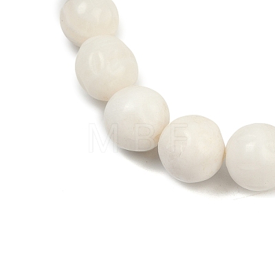 Natural White Shell Beads Strands BSHE-U002-01-1