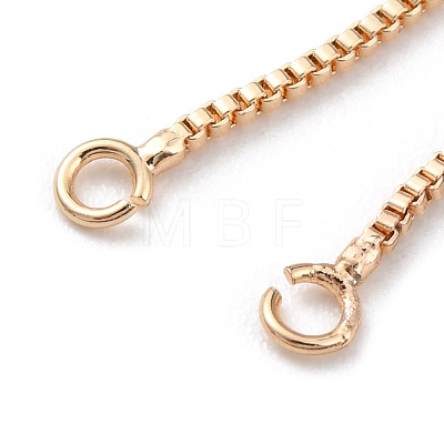 Rack Plating Brass Box Chain Link Bracelet Making KK-A183-03G-1