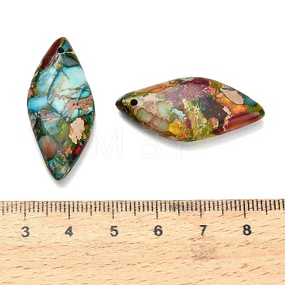 Dyed Natural Imperial Jasper Pendants G-H355-01A-1