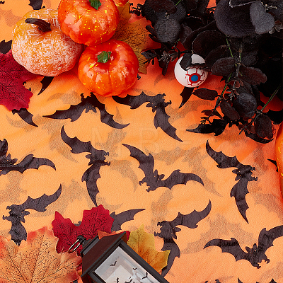 Halloween Themed Nylon Gauze Fabric DIY-WH0032-23-1