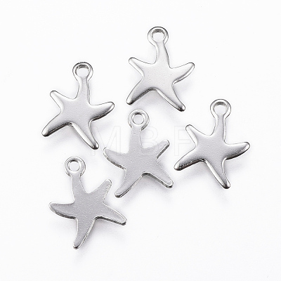 Tarnish Resistant 304 Stainless Steel Charms X-STAS-K154-22P-1