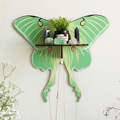 Wooden Butterfly Hollow Storage Rack PW-WGBB83D-01-1