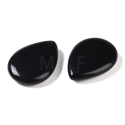 Natural Obsidian Pendants G-G115-02H-1