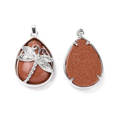 Synthetic Goldstone Pendants G-G900-01P-14-1