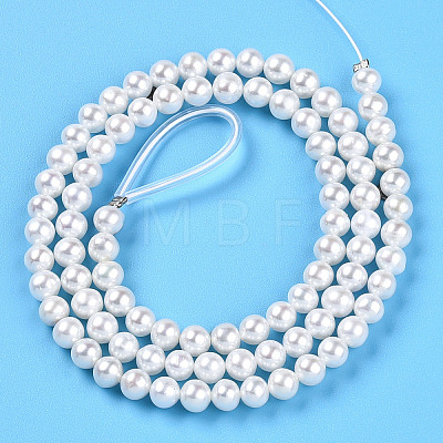 Natural Nucleated Pearl Beads Strands PEAR-N016-04A-1