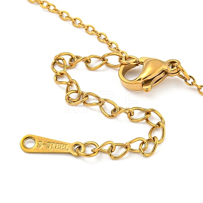 201 Stainless Steel Cable Chain Necklaces NJEW-G138-04G-1