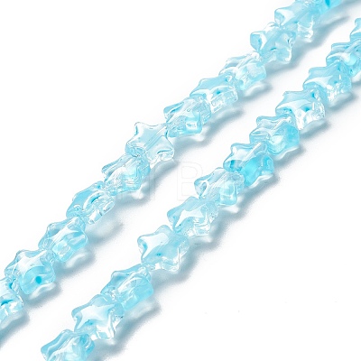 Transparent Glass Beads Strand GLAA-F112-02F-1