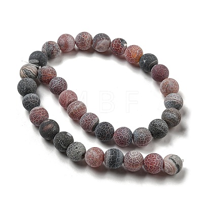 Natural Weathered Agate Beads Strands G-P538-A01-01-1