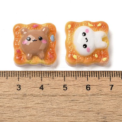 Toast Bread Theme Resin Decoden Cabochons RESI-Q231-10-1