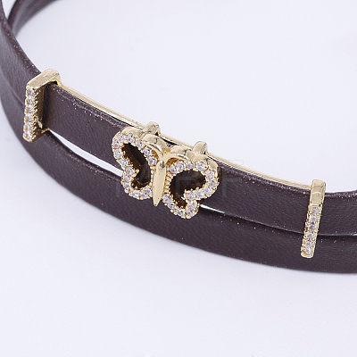 PU Leather Cord Choker Necklaces NJEW-H477-12G-1