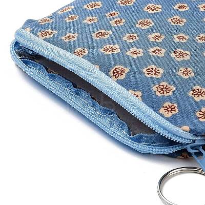 Flower Pattern Cotton Cloth Wallets ABAG-Q043-01-1