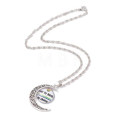 Rainbow Pride Necklace NJEW-F291-01I-1