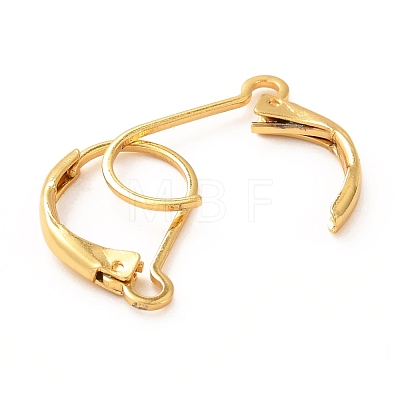 Brass Leverback Earring Findings KK-F828-03G-1