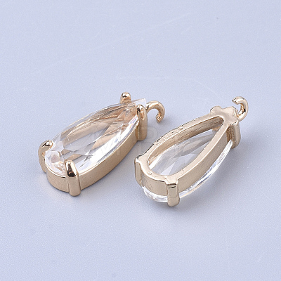 Transparent Glass Pendants GLAA-T007-22-1