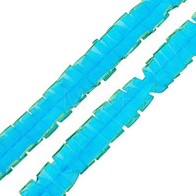 10M Double Layer Polyester Lace Ribbon OCOR-TA0004-14F-1