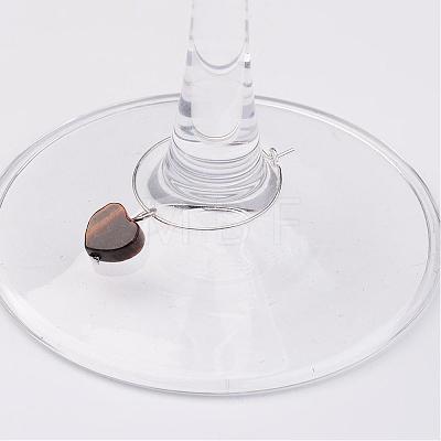 Mixed Gemstone Wine Glass Charms AJEW-JO00150-1