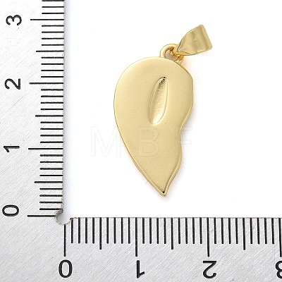 Brass Micro Pave Cubic Zirconia Pendants KK-M319-25G-02-1