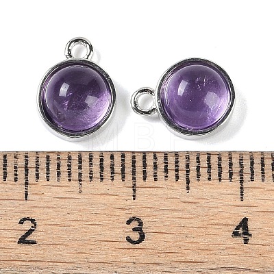 Natural Amethyst Pendants G-K372-03P-02-1