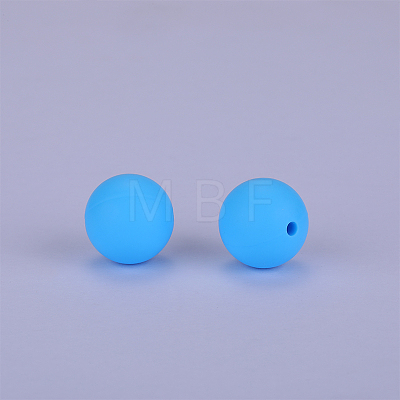 Round Silicone Focal Beads SI-JX0046A-14-1