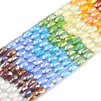 Electroplate Glass Beads Strands EGLA-D300-05-10-1