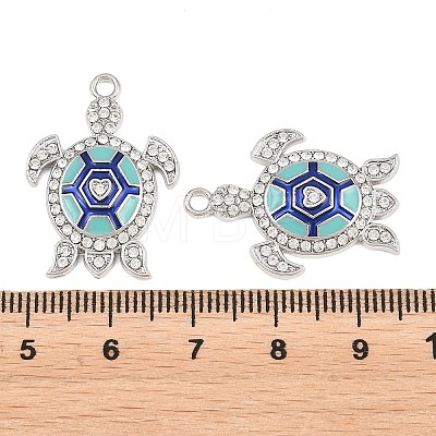 Alloy Colorful Enamel Pendants FIND-C095-02P-1