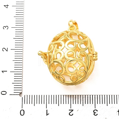 Brass Cage Pendants KK-CBA8ACD-05G-1