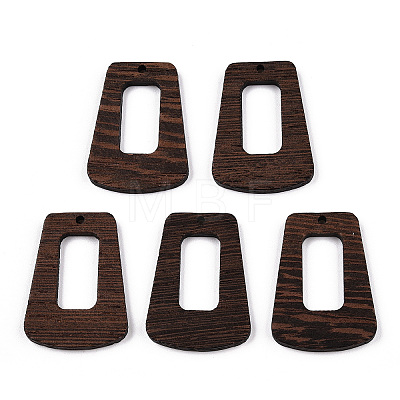 Natural Wenge Wood Pendants WOOD-T023-69A-01-1