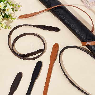   6Pcs 3 Colors Imitation Leather Bag Strap PURS-PH0001-16-1