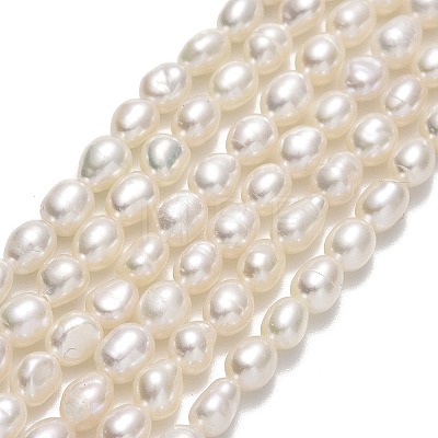 Natural Cultured Freshwater Pearl Beads Strands PEAR-J006-07C-1