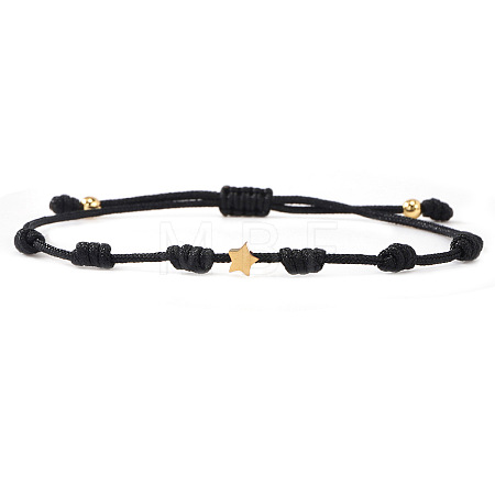 Multicolor braided star bracelet unisex stylish accessory versatile jewelry trendy design QF7407-5-1