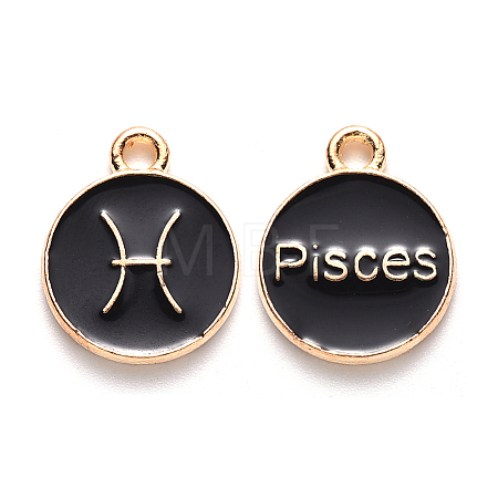 Alloy Enamel Pendants LS-ENAM-S124-01B-08H-1