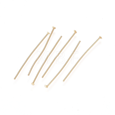 304 Stainless Steel Flat Head Pins X-STAS-L238-006D-G-1