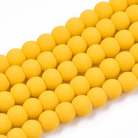 Opaque Glass Beads Strands GLAA-T032-P4mm-MD08-1